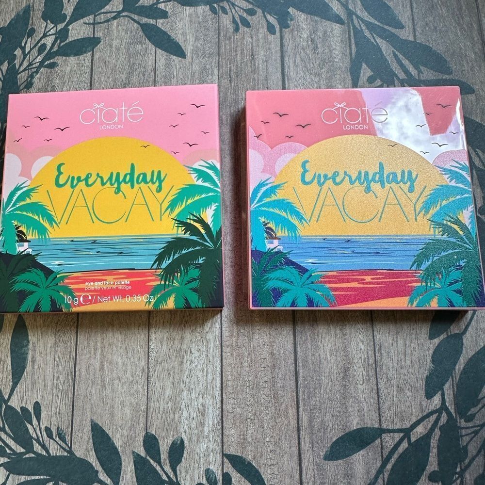 Ciate London Everyday Vacay Eye & Face Eyeshadow Palette‎ 10g .35 oz 12 Shades